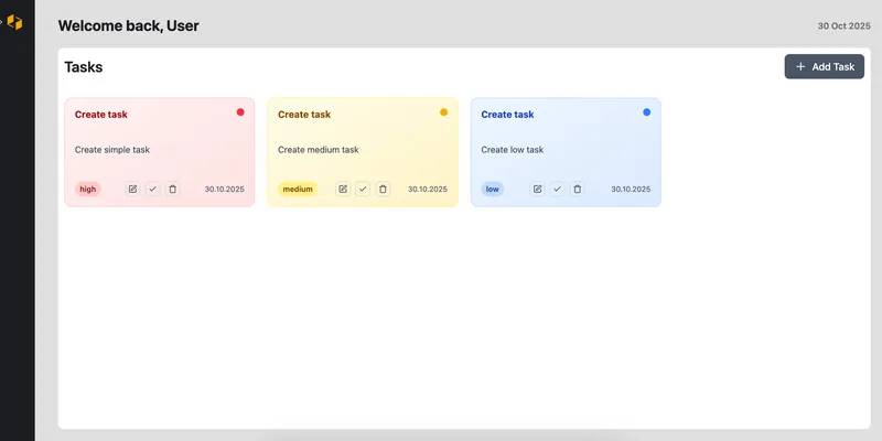 React Todo List - TypeScript task management application